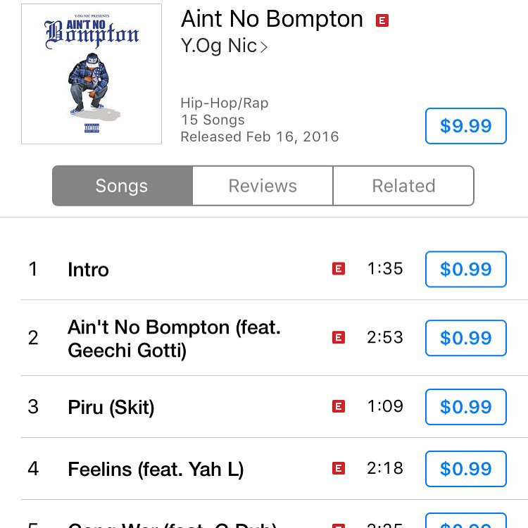 YNicc's tweet photo. Ain't no Bompton available right now on iTunes https://t.co/4NVveDQ9NG