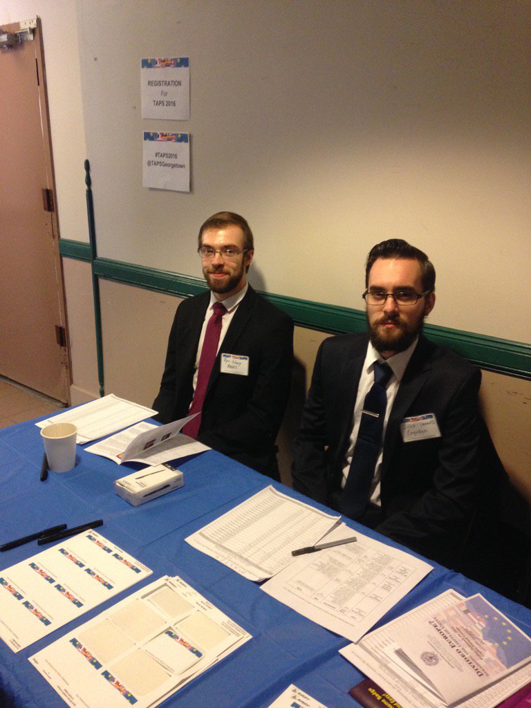 sallyh8811's tweet photo. Manning the registration desk at #TAPS2016 https://t.co/PlXSgk6NQJ
