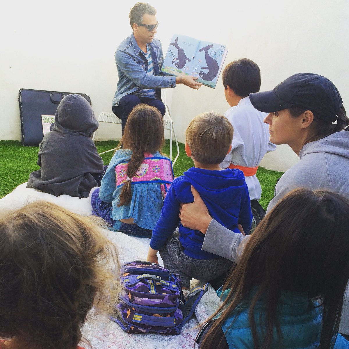 BooksandCookies's tweet photo. Such fun reading #OhSully and #SullyandhisBike with author #KevinGard #localauthor #storytime #learnandplay https://t.co/VjjYARvQ8r