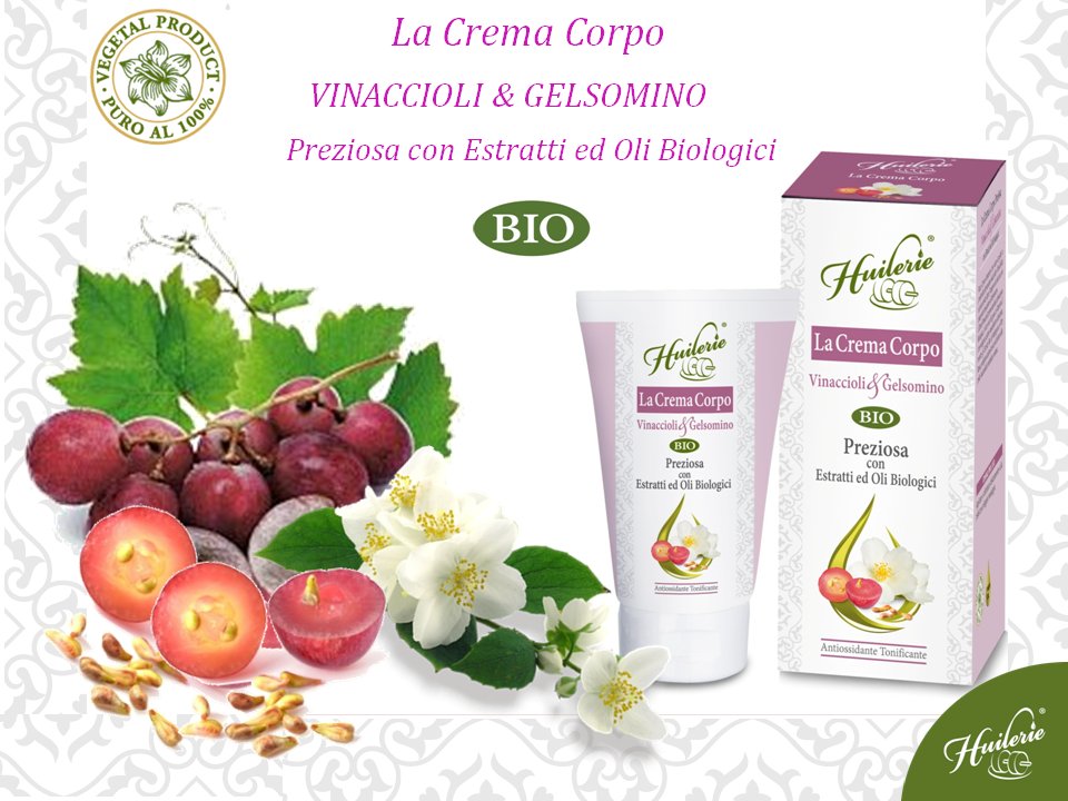 huileriepadova's tweet photo. Da #Huilerie #crema corpo con Olio di #Vinaccioli derivanti da coltivazione #biologica e estratti Bio di Vite Rossa! https://t.co/IgrzOPSbif