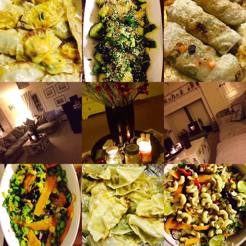 LifeInPiks's tweet photo. #Asian style #dinnerparty last night❣#gyoza #vienamese #springrolls #asiansalads #nomnom #homecook #foodie #Blogger https://t.co/lluh4fYhlv