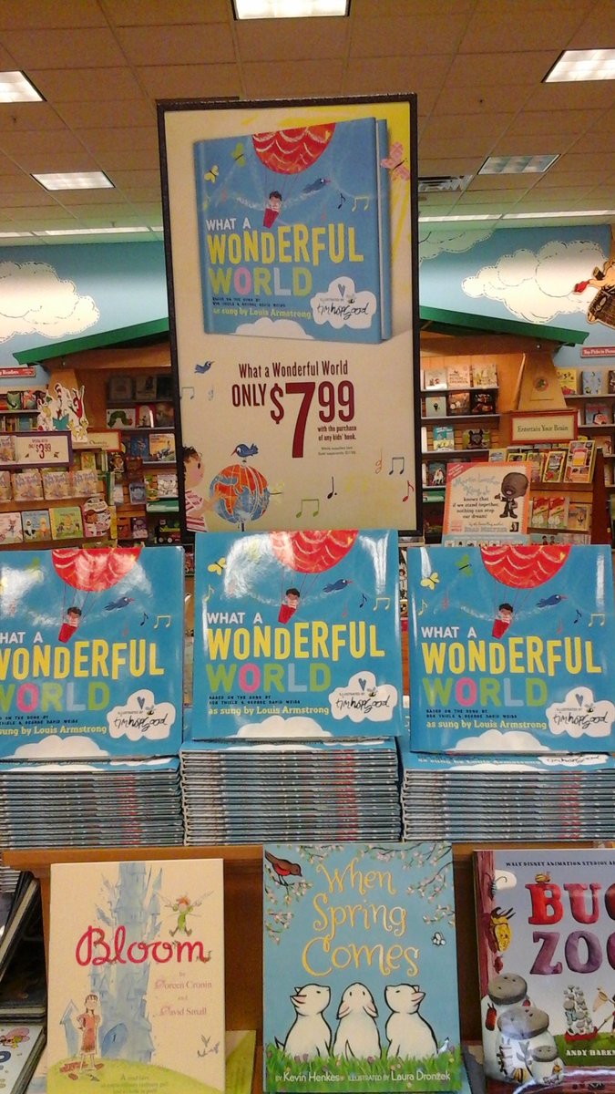 BNLayton's tweet photo. #whatawonderfulworld based on the #song sung by #louisarmstrong and #illustrated by #timhopgood. #kids #songs #fun https://t.co/eoXVhEt3Pn