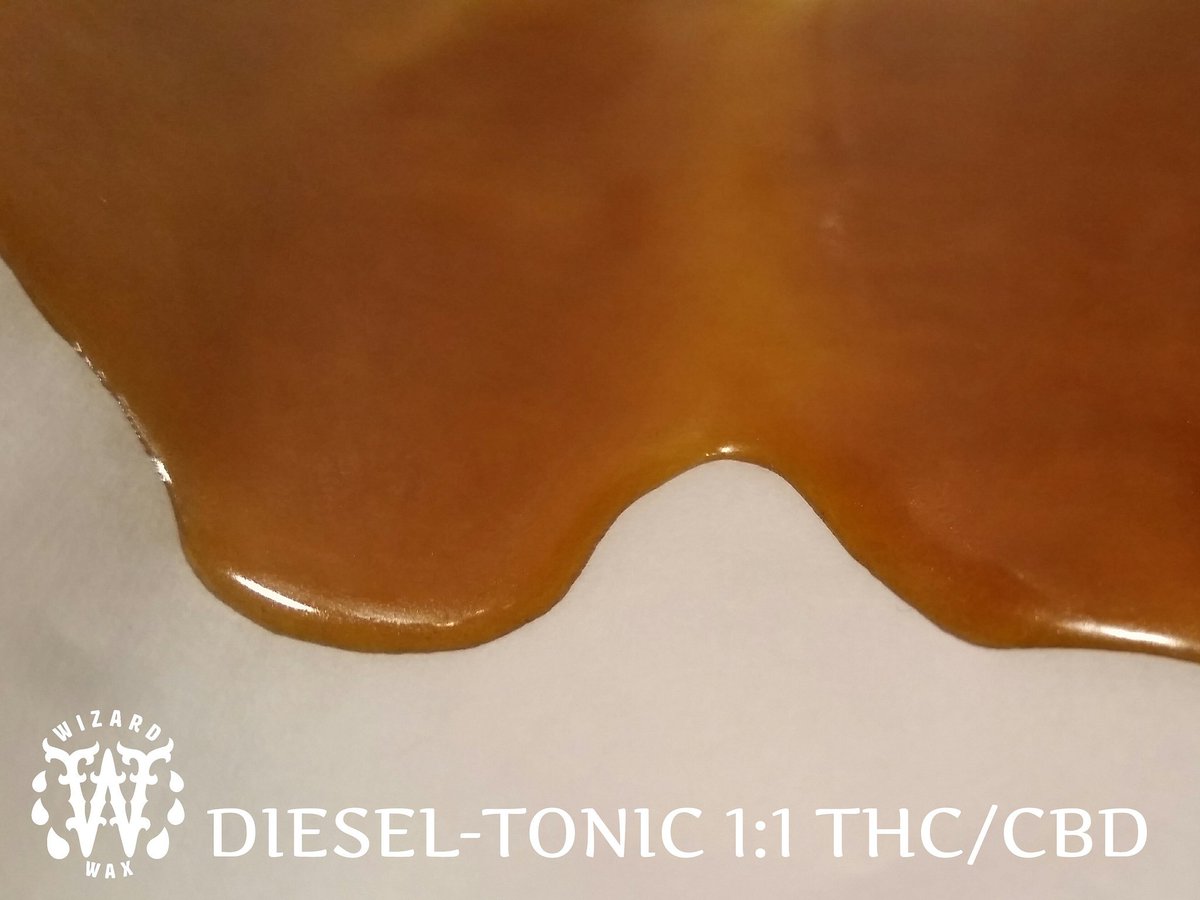 WizardWax's tweet photo. #Dieseltonic 👉 high-CBD #hybrid cross between NYC Diesel and Cannatonic. Has a sweet orange aroma. 🍊
#therapeutic https://t.co/GwyoJYG2bp