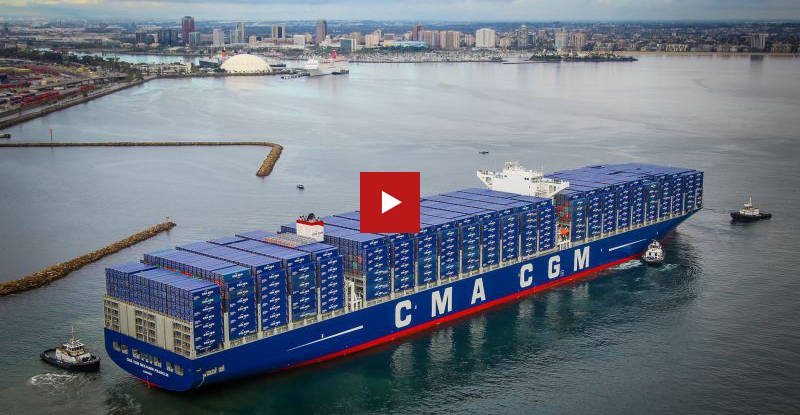 PortTechnology's tweet image. #ICYMI Watch: Mega-Ship Benjamin Franklin Visit Long Beach #shipping #ports porttechnology.org/news/friday_fo…