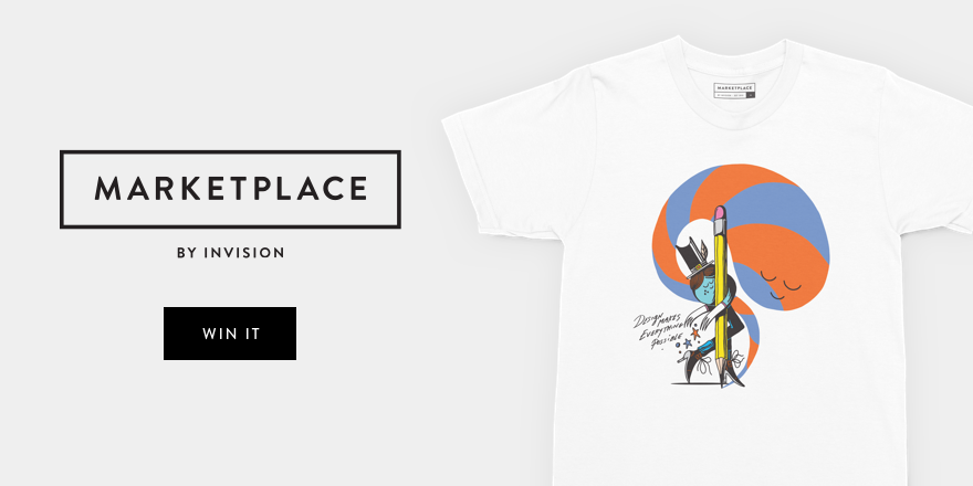 t-shirt by @merijnhos and <a href="/InVisionApp/">Freehand by InVision</a>! Enter to win here: marketplace.invisionapp.com/products/desig…