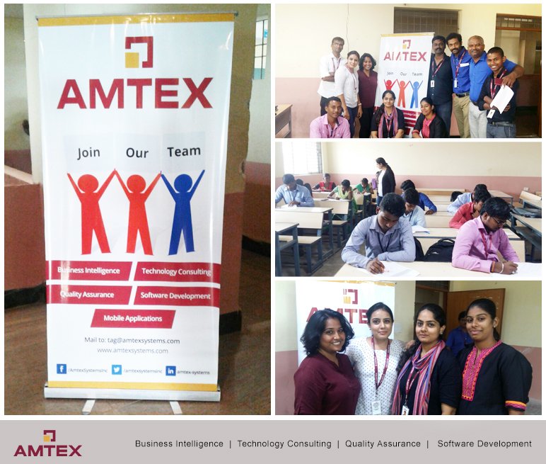 AmtexSystemsInc's tweet photo. #AmtexRecruitmentDrive at the Job Fair at Valliammai Eng. College, #Chennai #hiring
mail: tag@amtexsystems.com https://t.co/3vbjlinwzp