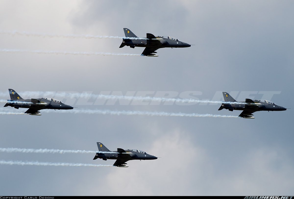 AvioMediaPhotos's tweet photo. The Finnish #MidnightHawks' display over Rivolto AB for #55PAN. #avgeek #planespotting https://t.co/tZSm6UkuoC https://t.co/7zSY85ecZH