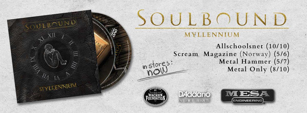 SoulboundBand's tweet photo. Our new record MYLLENNIUM is OUT NOW! <3
#Myllennium #Soulbound #Germanmetal #Newrecord #Alternativemetal #Numetal https://t.co/lJm2rHXBLP