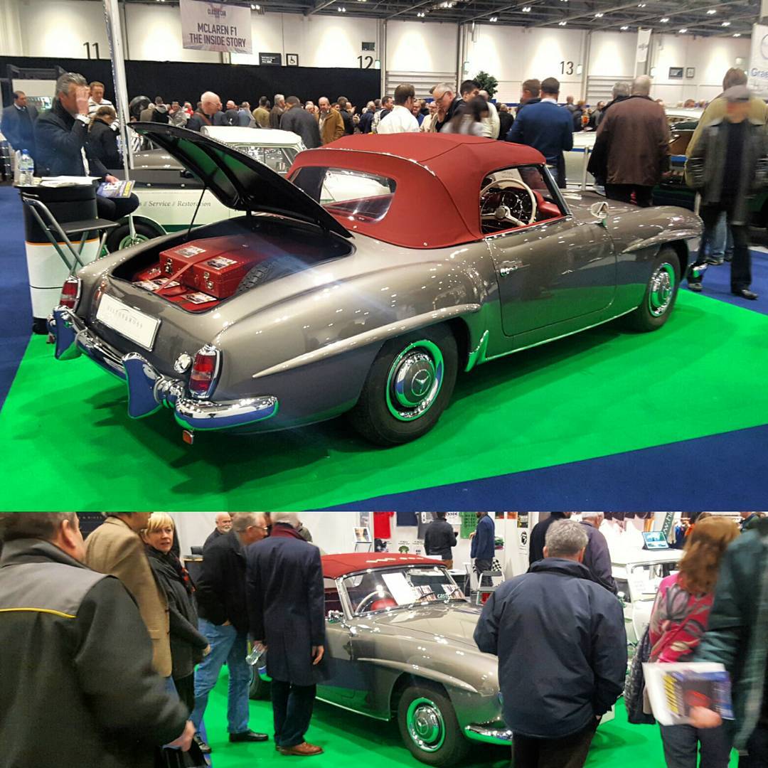 DGandyOfficial's tweet photo. Thank you for all the birthday wishes. I'm like a proud father this morning seeing my 190sl at her first car show https://t.co/UVs0629sV2
