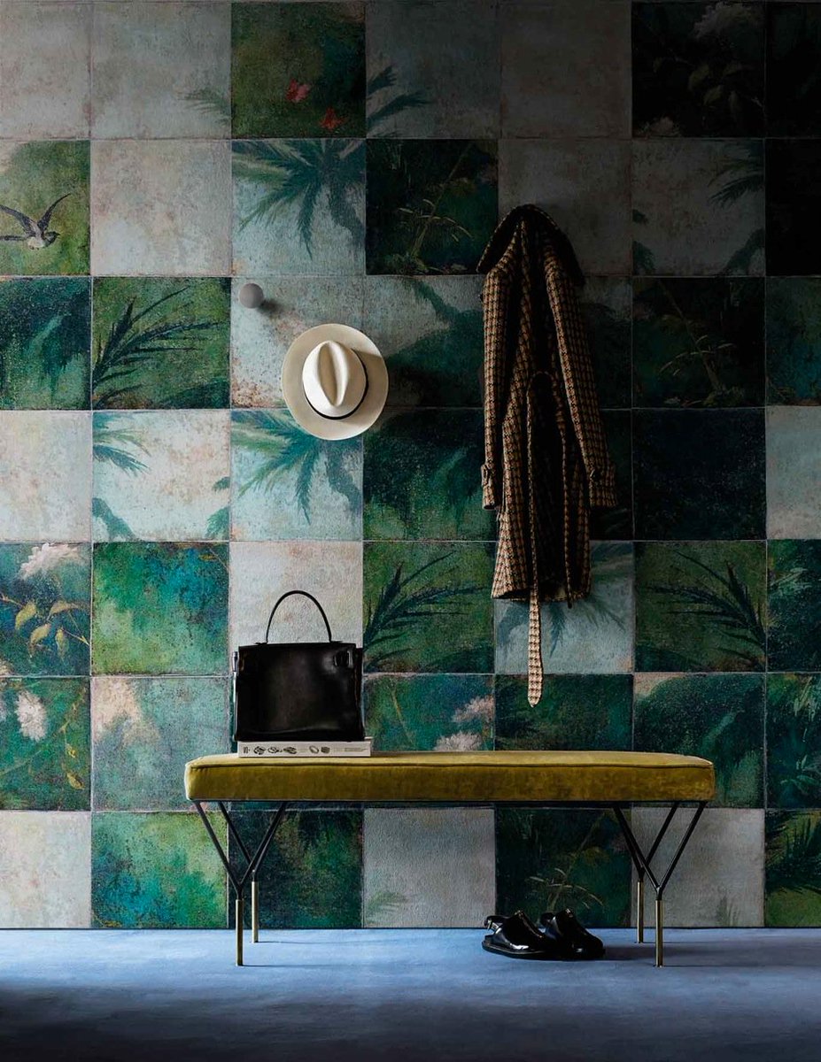 DesignCentreCH's tweet photo. Wall&amp;Deco #palm print #wallpapers @InteriorSupply take inspiration from the #catwalks @LouisVuitton #LFW16 https://t.co/CdVr9BiFnH