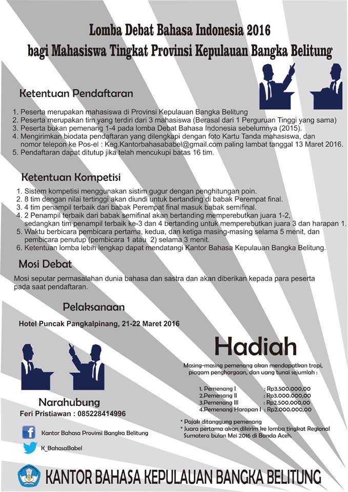 Kantor Bahasa Provinsi Kepulauan Bangka Belitung tweet media