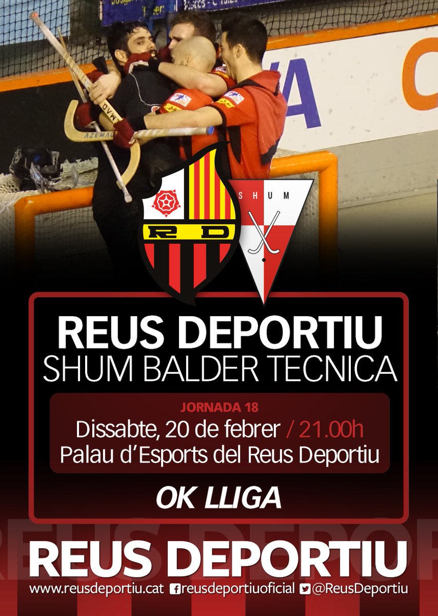 ReusDeportiu's tweet photo. Demà a les 21h, Reus Deportiu - SHUM! Us esperem al Palau d'Esports! https://t.co/Yv6Avwkq4b