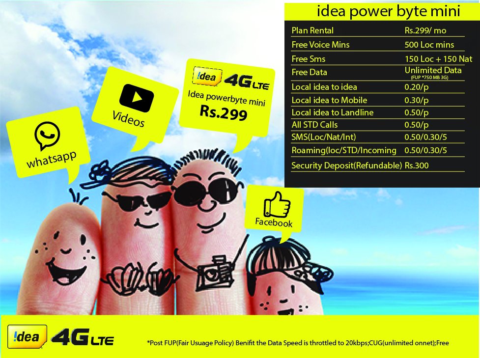IdeaCareGuires's tweet photo. Idea 4G Postpaid @ 299 Plan. 
* activate call to+918681825795. https://t.co/nI0djq8NpW