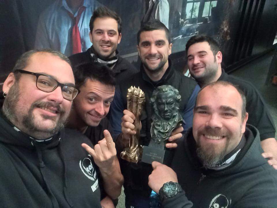 InExtremis_Film's tweet photo. #Happy #winners #team // #Goya2016 - #PremiGaudí // #InextremisFilm #onfire #followus all the way..! @duploylolo https://t.co/6UJCP1n0HB