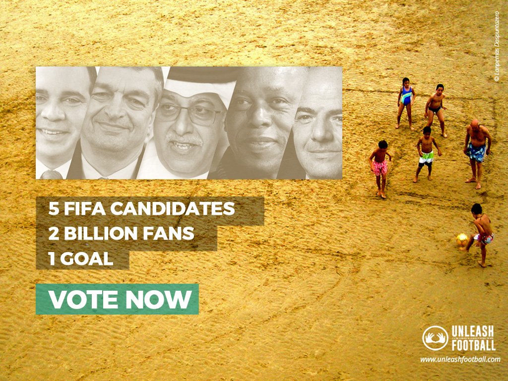 sfw_tweets's tweet photo. All 5 #FIFA Presidential candidates have spoken. Now it's your turn. Vote! https://t.co/5nC4U8op0N #football4good https://t.co/ljXi0CnK5U