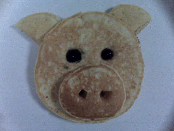 #piggypancakes = So Cute! Perfect for a weekend brunch! #happyfriday