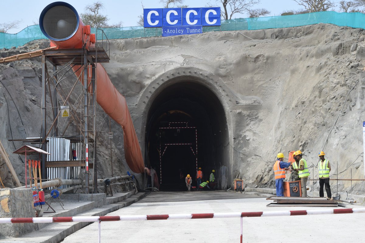 The tunnel works at Weldiya-Mekelle railway project.