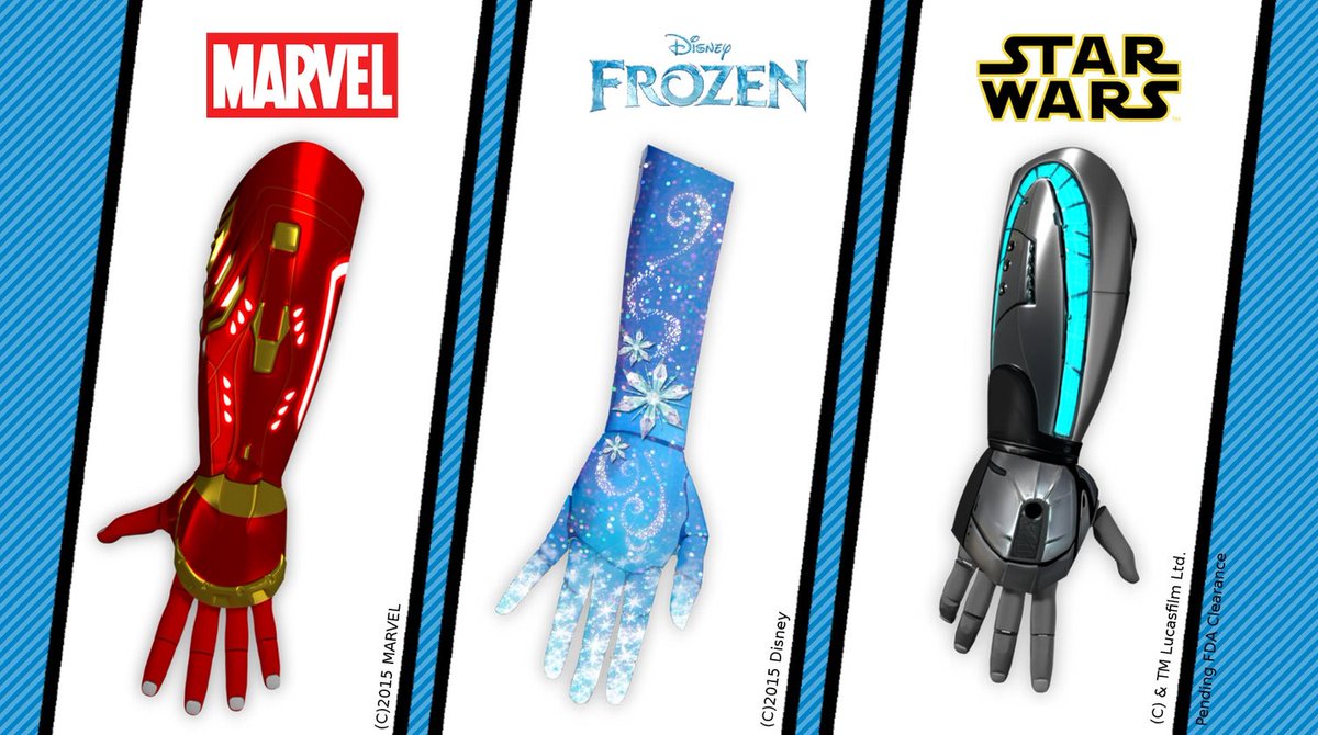 Vaya chulada de #protesis para niños, inspiradas en heroes #Marvel, #StarWars y #Disney - goo.gl/0Cnwwq