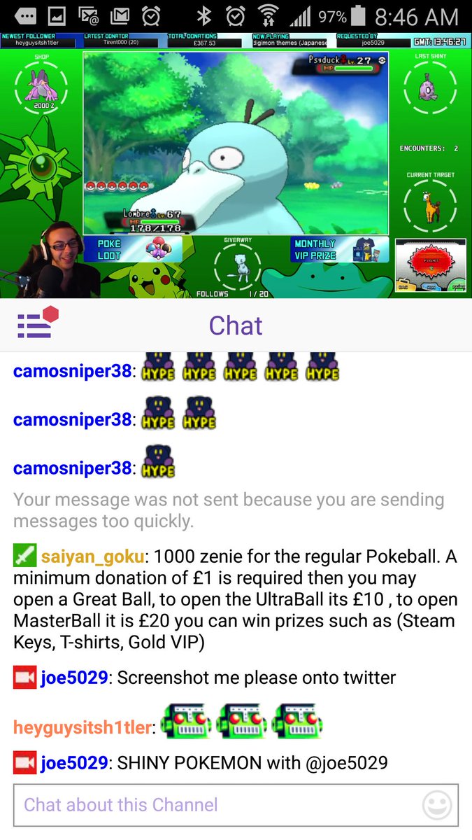 Camosniper38's tweet photo. @joe5029 SHINY POKEMON WITH JOE 5029 OVER ON https://t.co/Uiyei5V3zv https://t.co/nJAbL3ReUh