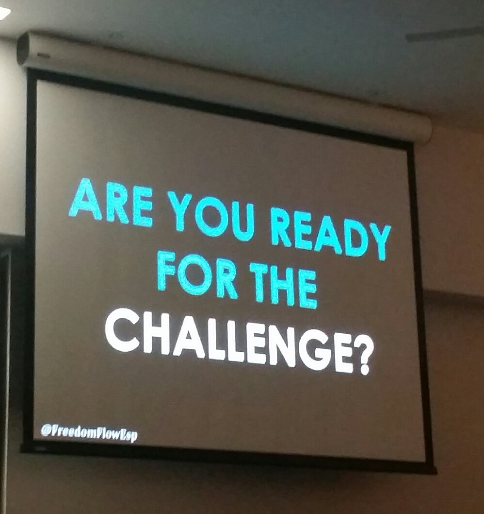 Lesnetworking's tweet photo. ¿Preparada para el cambio? Gran pregunta de @BCrespoRuiz y @BVPfreedomflow en evento #Lesnetworking ayer @IEbusiness https://t.co/i4hmegSvA2