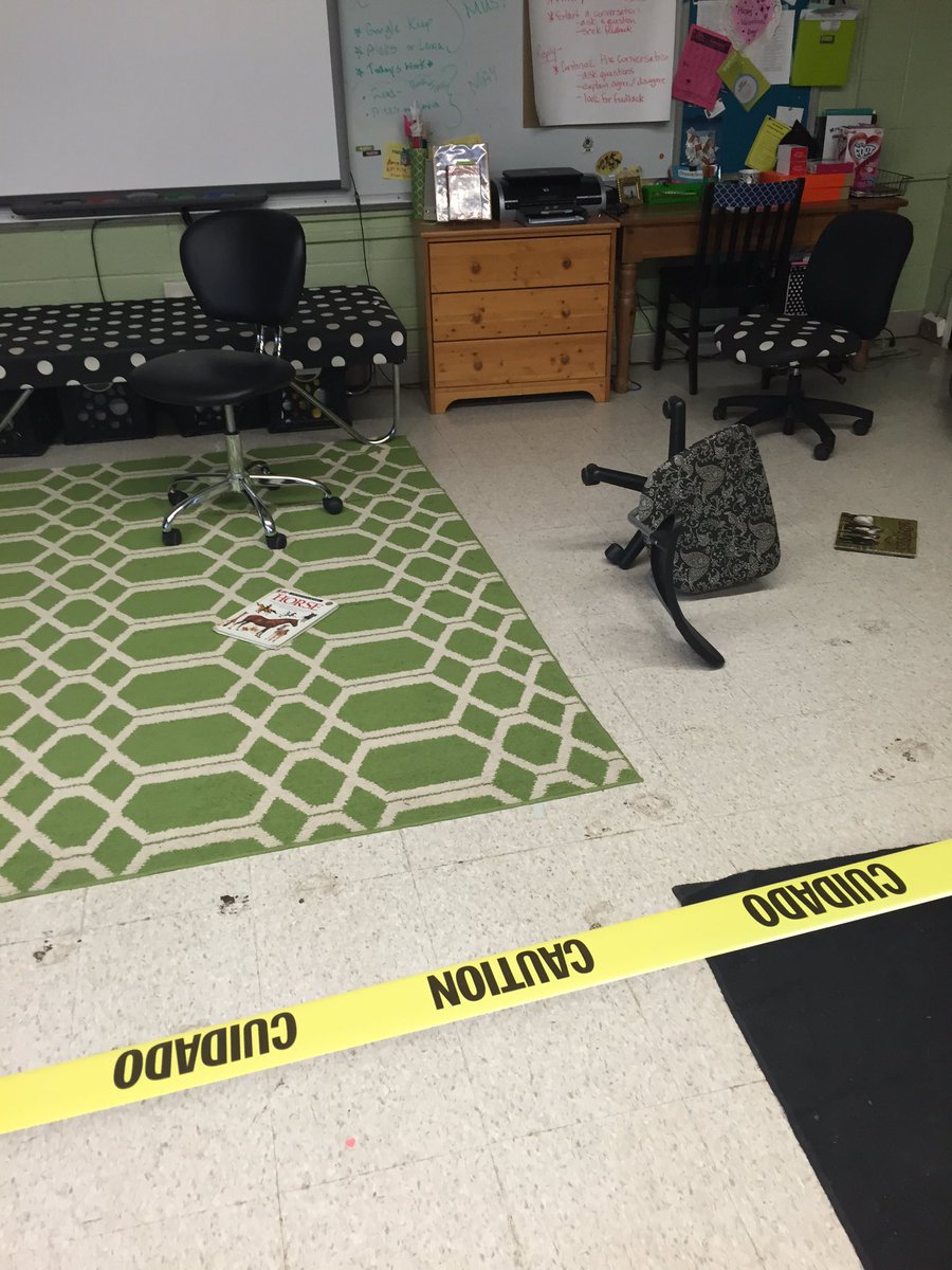 heybookteacher's tweet photo. 🎶🎵 She came in through the classroom window 🎶🎵 (Beatles reference, anyone?) @spspbl #fakeforensics https://t.co/NIWO06z228
