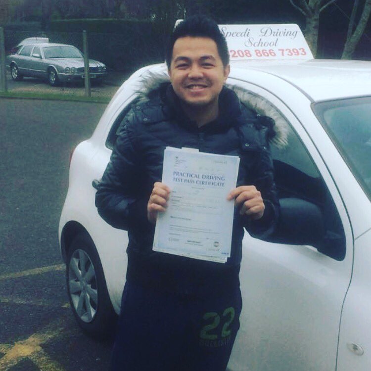 Speedi_DS's tweet photo. Joha passes his #drivingtest at #Pinner test centre. #passnow with @Speedi_DS #london #harrow #driver #drivingschool https://t.co/YRyXegK8O7