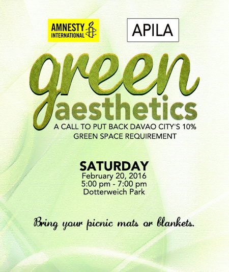 Keep Davao City livable. Save the city's green spaces! #GreenAesthetics @bongeliab @Joeltaborasj @atenews @ADDU_SS