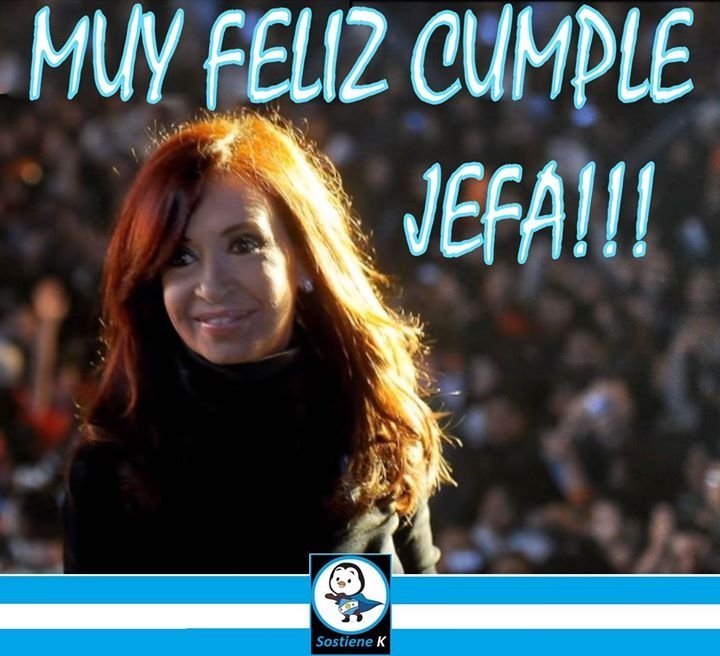 ArgResisteOrg's tweet photo. La verdadera heredera de Evita hoy cumpleaños #FelizCumpleCFK https://t.co/SC2axazg32