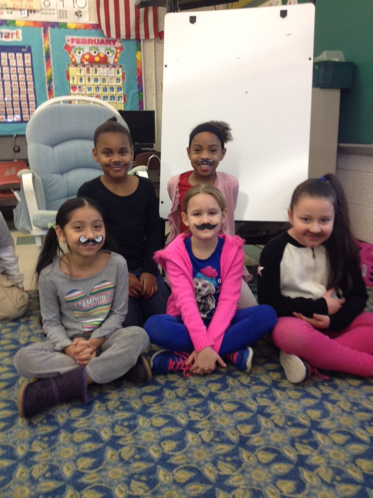 Mustache day at PLV! #plvbear