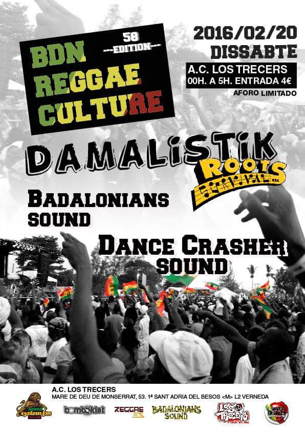 Este sábado #BdnReggaeCulture es la FIESTA! ! Nos acompañará <a href="/RootsSurvival/">damalistik</a> inna vinyl selection!! #reggae