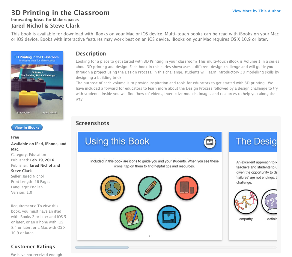 mrnichol's tweet image. Need ideas 4 #3Dprinting in the class? Downld our #3Dclass book! itun.es/ca/jsRUab.n  @stevewclark #adedu #abed