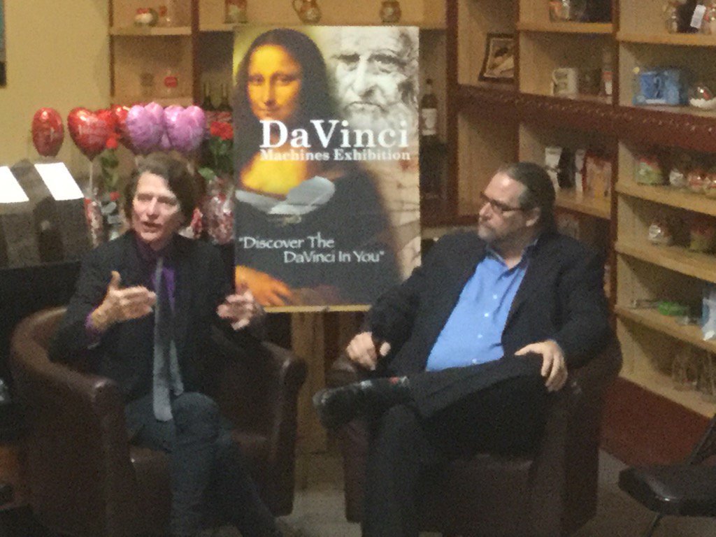 MarkSharpe39kft's tweet photo. DaVinci Machines Exhibition presents @TampaInnovation TEC talk at The Coffee House - THE University Mall https://t.co/sotOkQm4TE