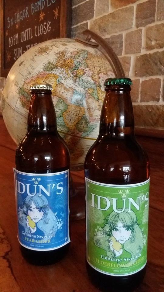 druidspub's tweet image. Oh no sorry, that was Carlos. This is Idun. Beautiful crisp elderflower and pear cider from Sweden.