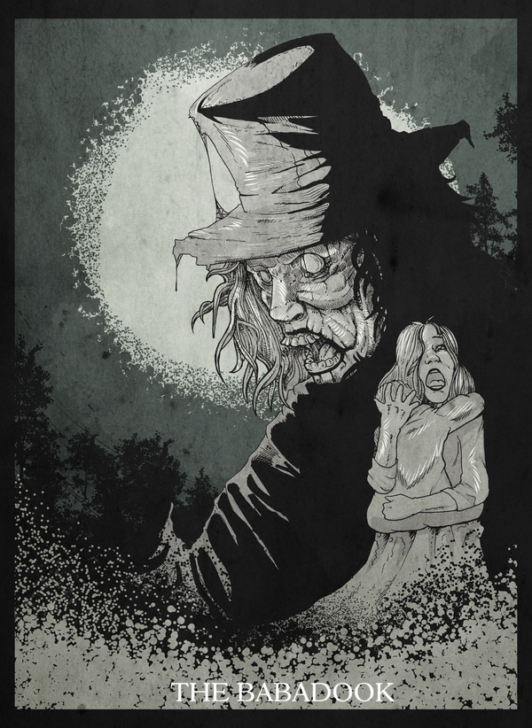 MichaelPallante's tweet photo. Variations on my #Babadook poster / illustration. #GlitterDoom #MouseStuff https://t.co/15Mh6LDhVH