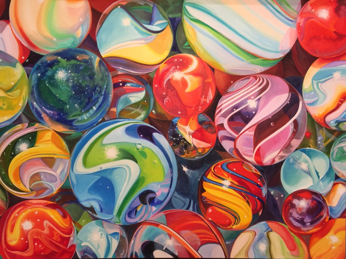 JAWillyGallery's tweet photo. " Marbles 26 " oil painting by Pat Bailey
#oiloncanvas #marbles #color #realism #patbailey https://t.co/OYBGVga7nx