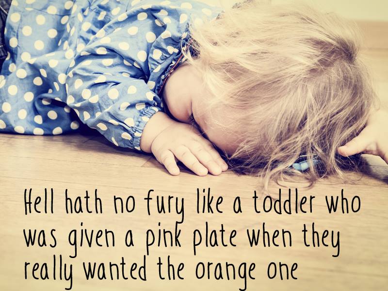 kiddicare's tweet image. #FridayFunny: Especially when you don't even own an orange plate! What's the funniest thing your toddler's demanded?