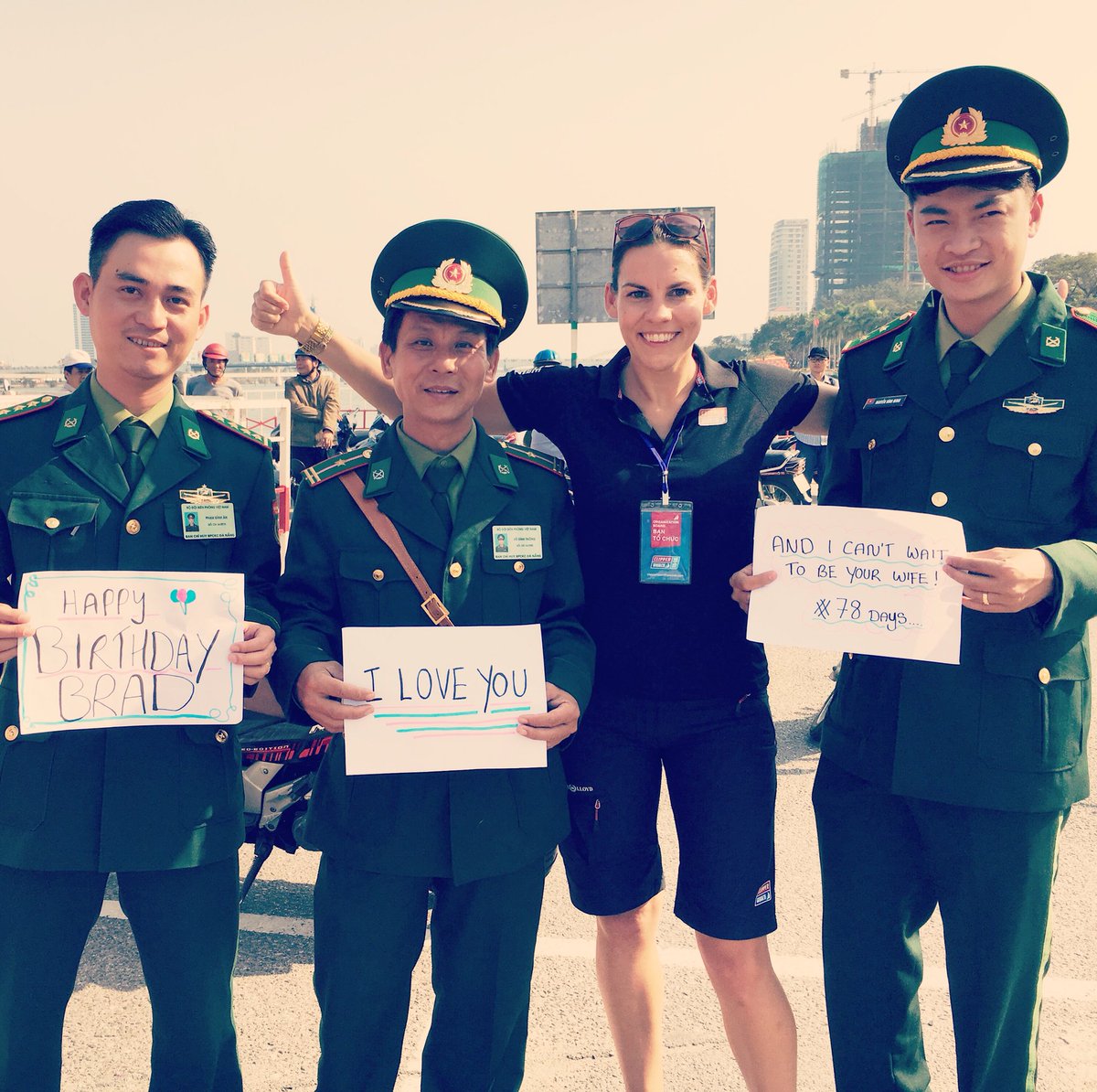 JuliaWallClarke's tweet photo. When you're away working and you forget to send a birthday card... #vietnam #work #travel #officialdelivery https://t.co/Qox91zbTAx