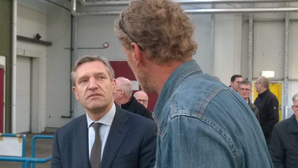jwvanderklugt's tweet photo. Met @sybrandbuma op werkbezoek bij #Triflor. Aandacht voor flexibele arbeid en beschikbaarheid grond. https://t.co/rQXX9mdTFi