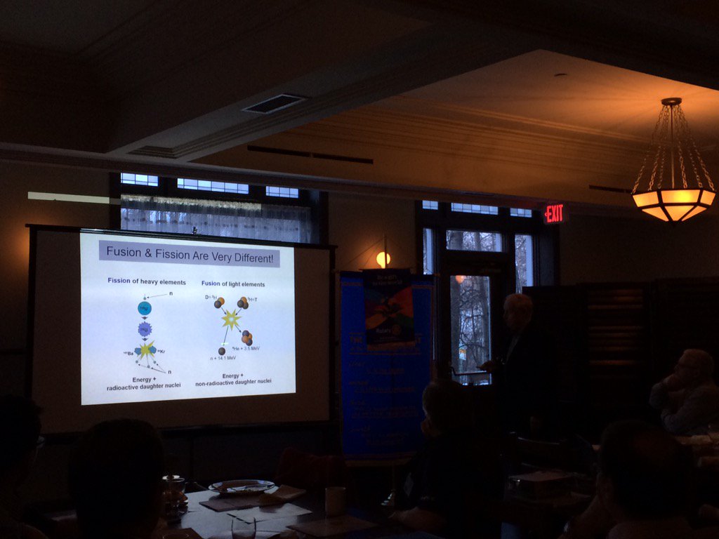 EdmRotary's tweet photo. Learning about #Fusion energy and #Fission at #Rotary today. What have you learned this morning? #mindboggling https://t.co/OEY2x1LI8e