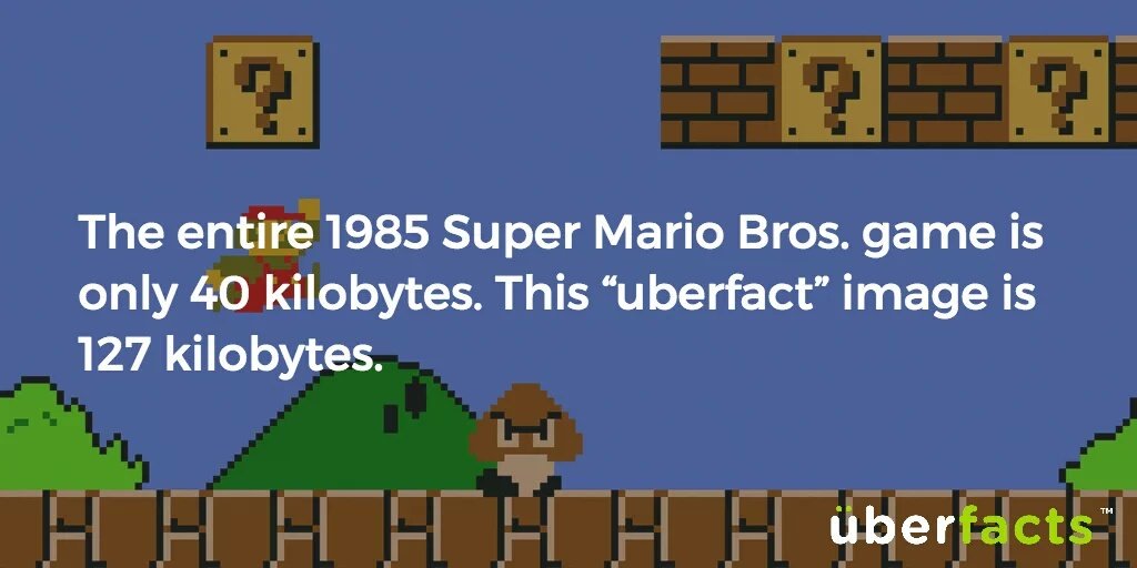 RForRelatable's tweet image. The game took up less space than this image.