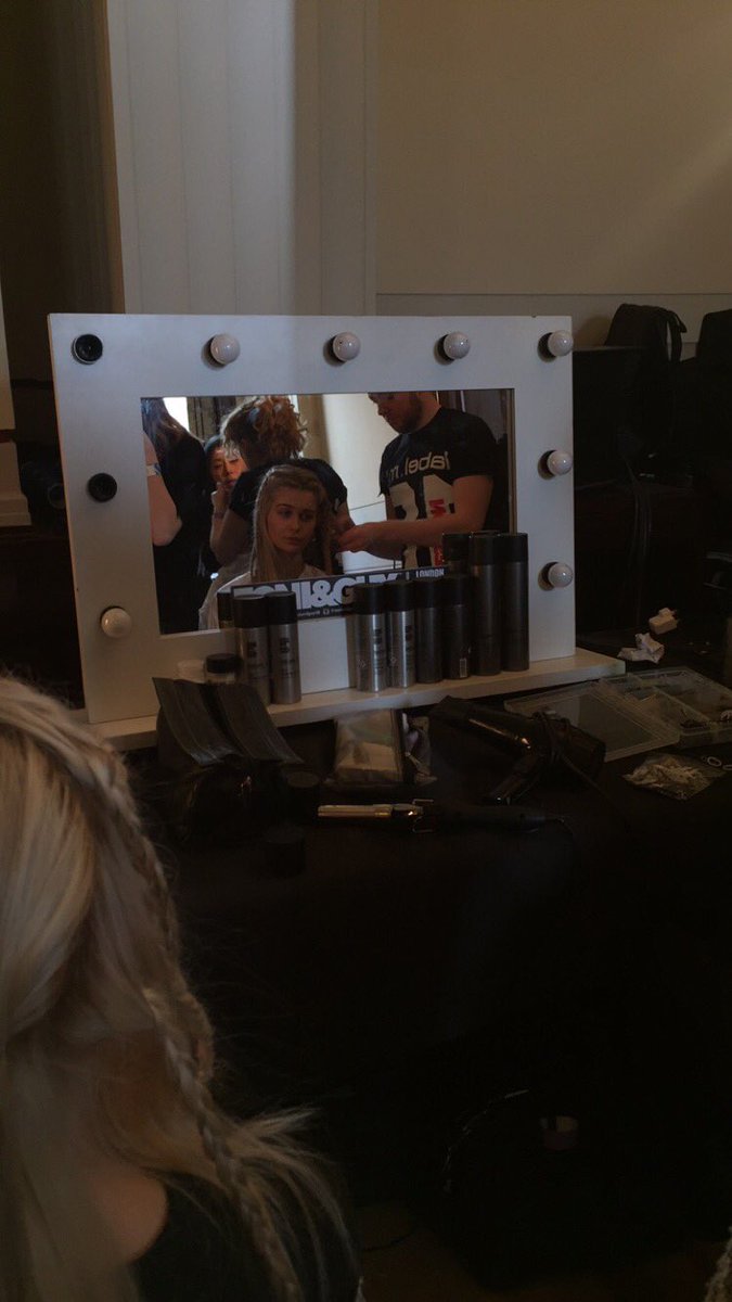 Backstage <a href="/BarrusFashion/">Barrus</a> #LFW with @labelmUK @tonyandguyuk