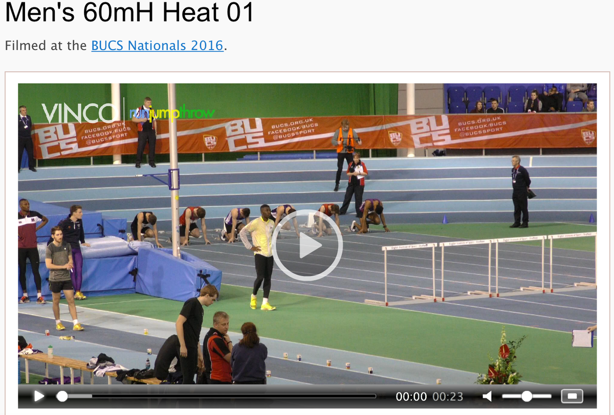 VincoSport's tweet photo. #BUCSNationals Men's 60mH heat 1 featuring @davidomoregie: https://t.co/fvnrMTAMak https://t.co/LYb81w7y4V