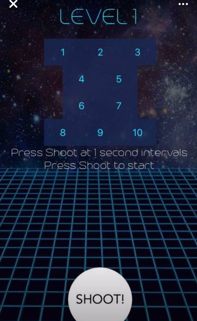 timeshotapp's tweet photo. Press Shoot with one second intervals https://t.co/UxYI6p9BGZ #timeshot #precision #app #ios #android #indiegame https://t.co/vxH6bvX4ye