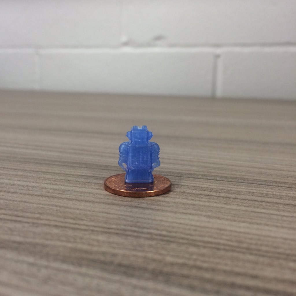 CREATE_EDU_PROJ's tweet photo. Our super cute new addition printed with the 0.25mm nozzle #Ultibot https://t.co/oLWQJJHp0V