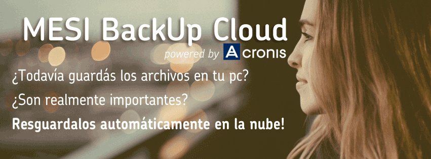 Resguardá tus datos automáticamente con copias de seguridad en la nube con #MESIBackupCloud bit.ly/24cVW0r