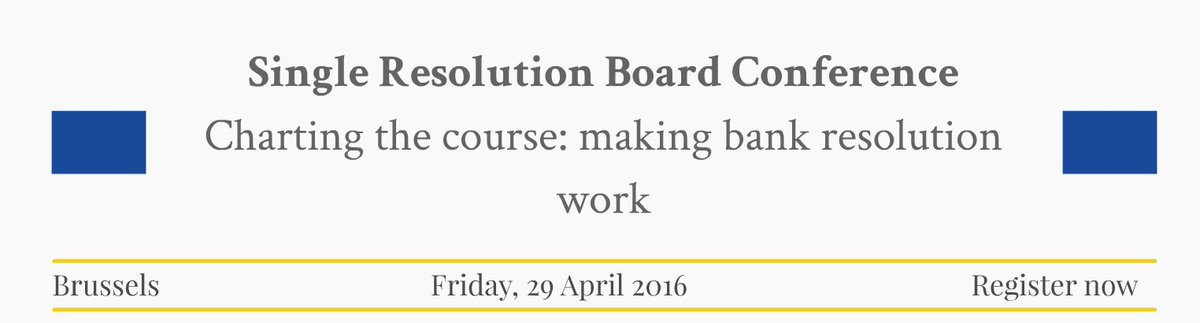EU_SRB's tweet image. #SRB2016 First Single Resolution Board Conference srb.europa.eu/en/node/51 Registrations are open!
