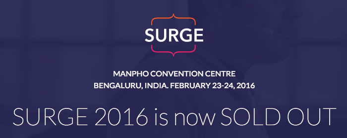 paddycosgrave's tweet photo. 5,000! Our first conference in India #SURGEConf has just sold out. Congrats to all the team. Very excited :) https://t.co/Sdwexu0n6e