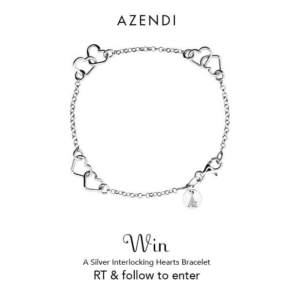 Want to #win this gorgeous Interlocking Hearts Bracelet? Simply RT &amp; follow to enter. T&amp;Cs apply, ends 12pm Monday