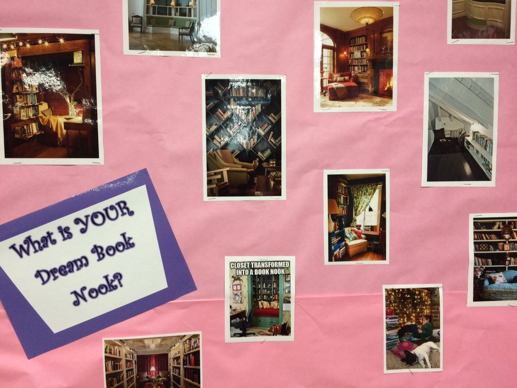 Ms Conner What Is Your Dream Book Nook Come Into The Library And Get Some Ideas So That You Can Make Your Own T Co Kx9soa97ao