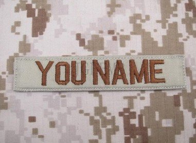 action_military's tweet photo. Tactical military embroidery velcro patch badges, tan custom #Nametapes chest tapes. https://t.co/X74Ic7DivE https://t.co/t2dTv6q8fb